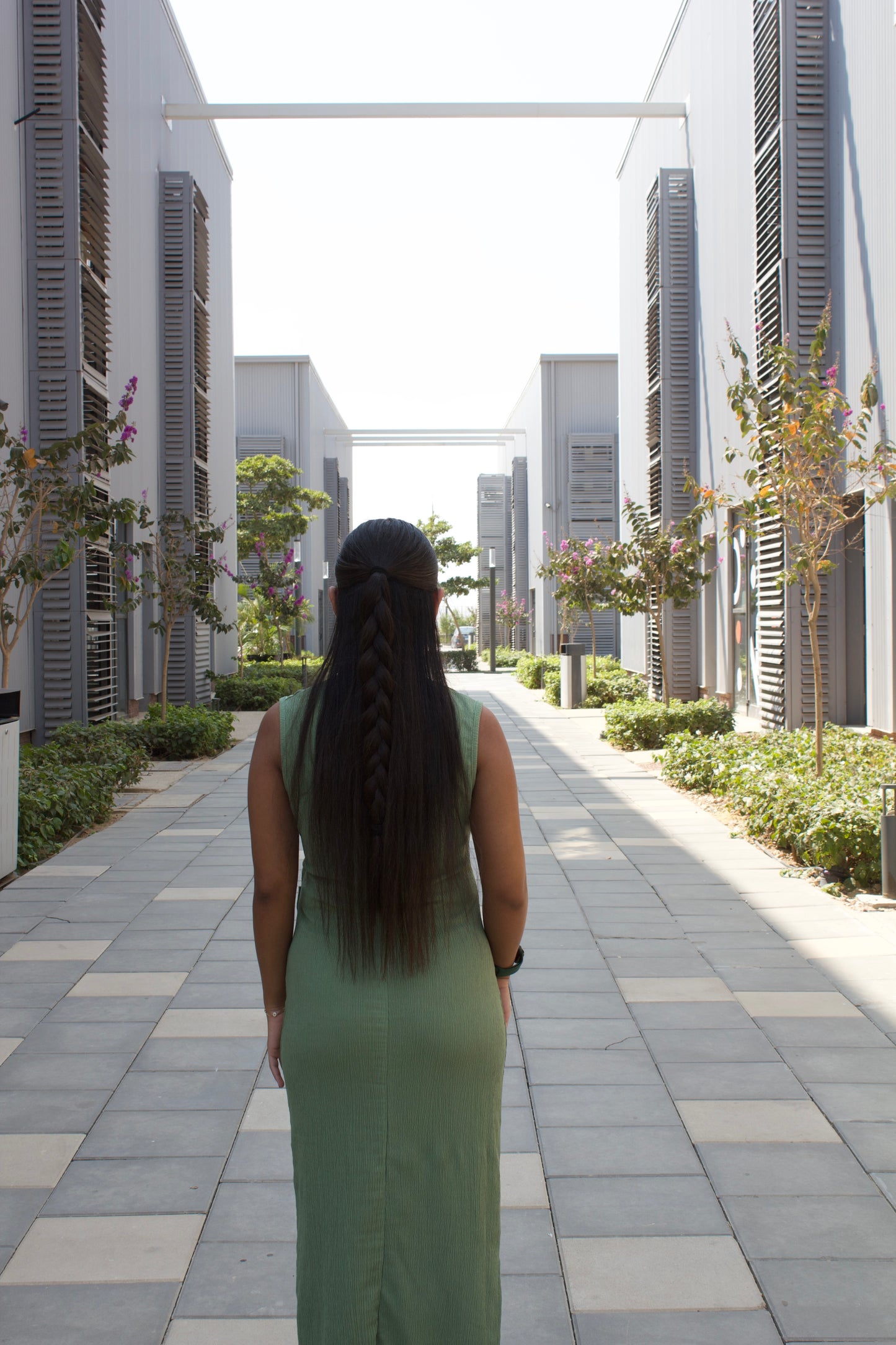 Sleeveless Green Maxi Dress