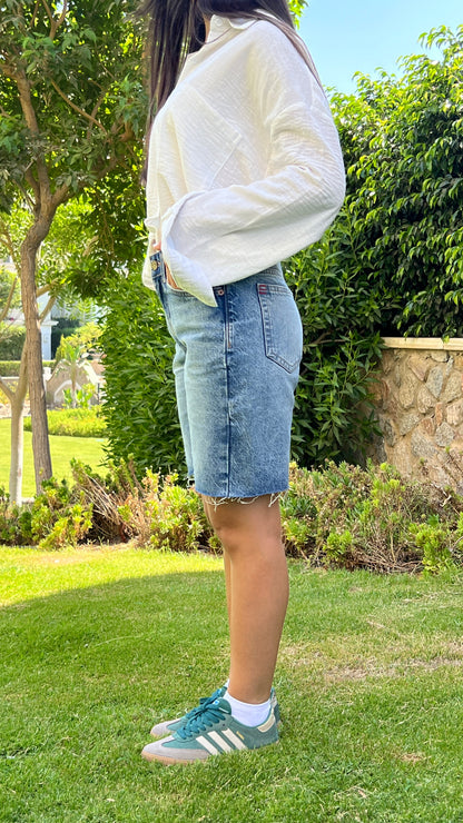 Light Blue Denim Jorts